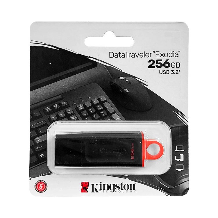 Pendrive Kingston 256 GB DTX Exodia DTX Negro USB 3.2 Art.DTX-256GB